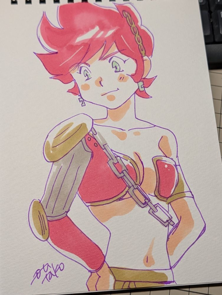 すきに描かせていただきます100均スケブ、No.6