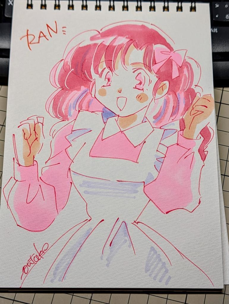 すきに描かせていただきます100均スケブ、No.6