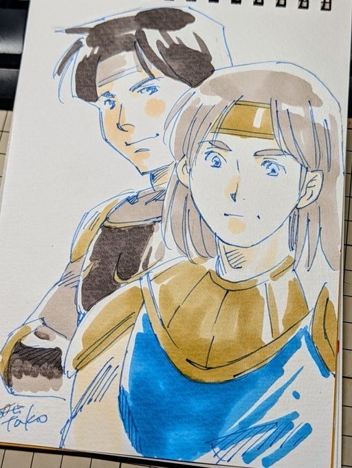 好きに描いていますスケブNo.5.5 男性キャラ編