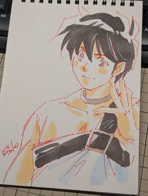 好きに描いていますスケブNo.5.5 男性キャラ編