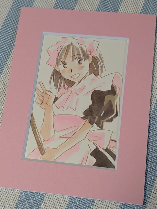 オリキャライラスト額装付き