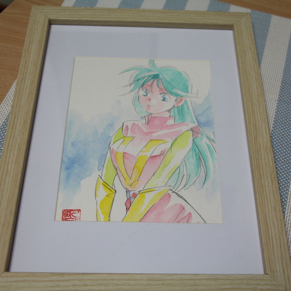 南原ちずるファンアート水彩画額装付き