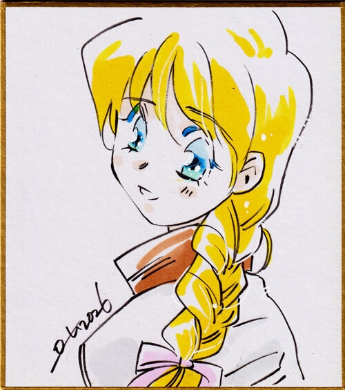 オリキャラ、ソフィア三つ編み、小色紙