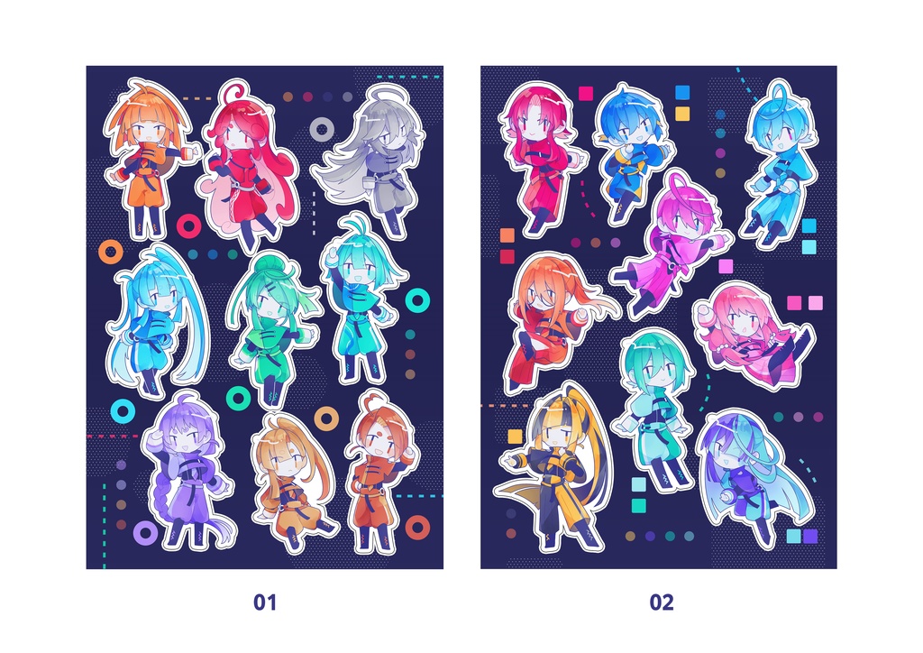 路線擬人化クリアシール