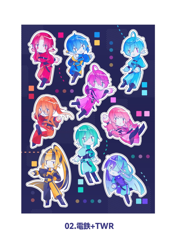 路線擬人化クリアシール