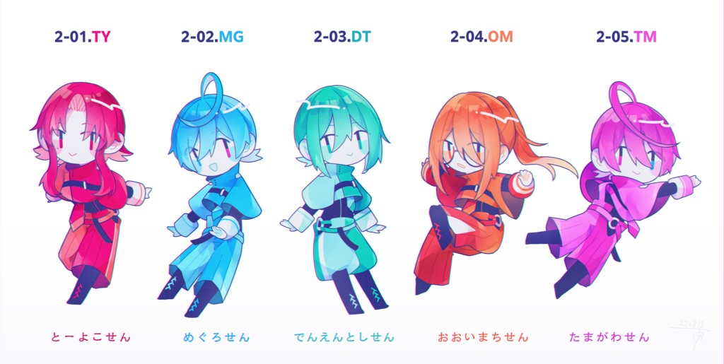 路線擬人化アクキー 02(電鉄+TWR)