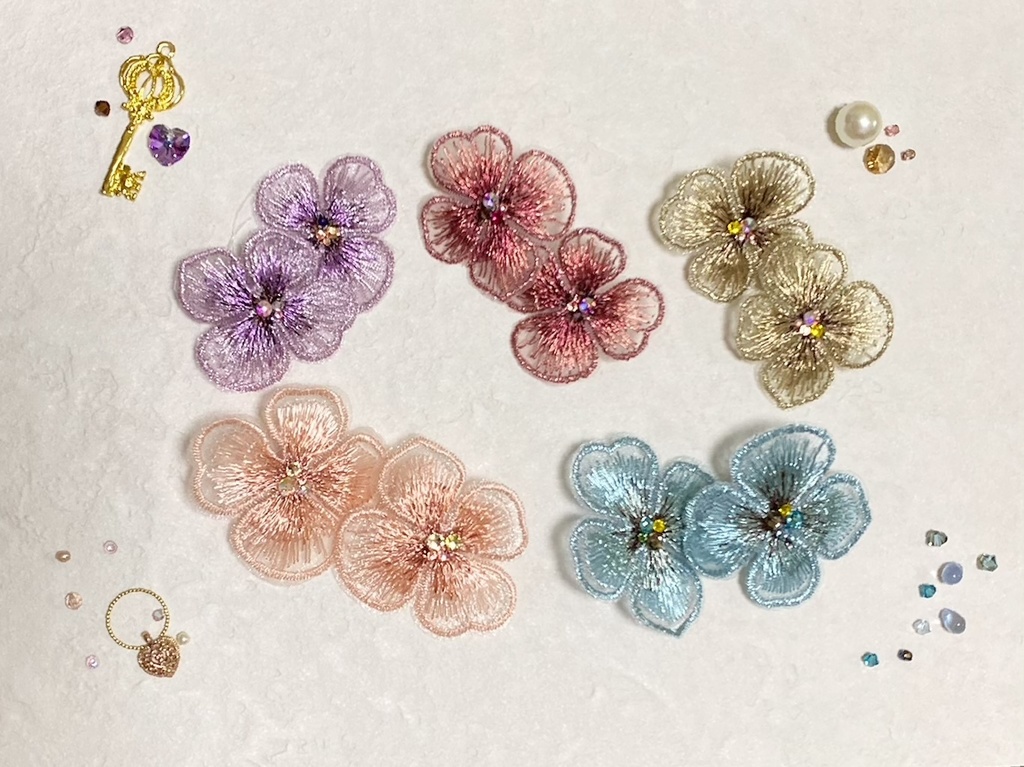 お花のヘッドアクセサリー