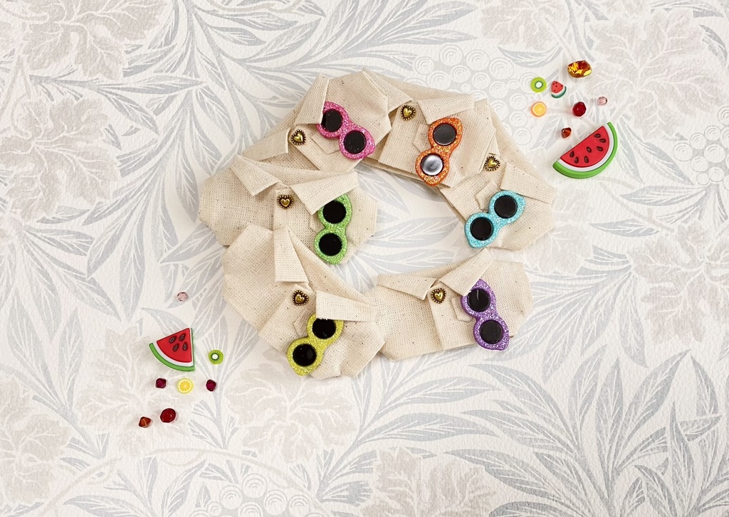 リネン麻とサングラスのシャツ🕶