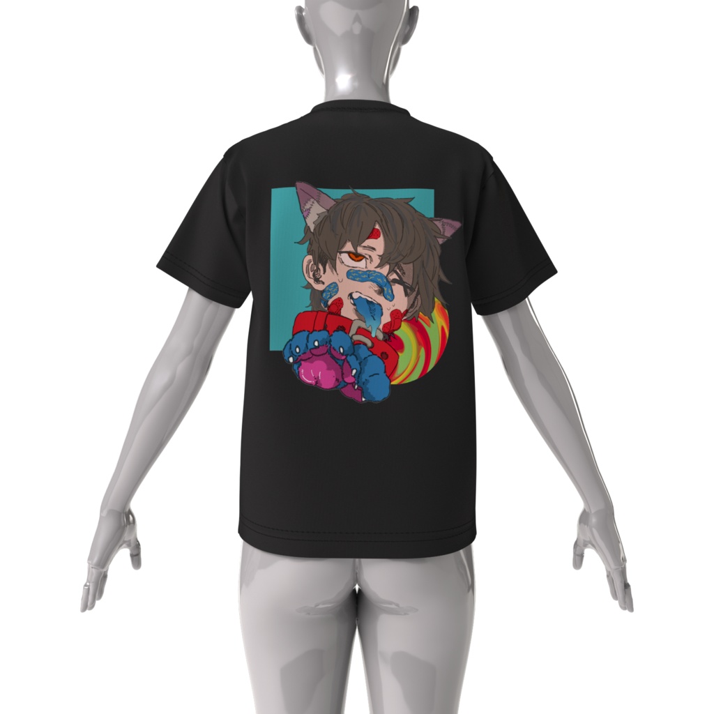 夏に負けるな!!バテバテわおくんTシャツ