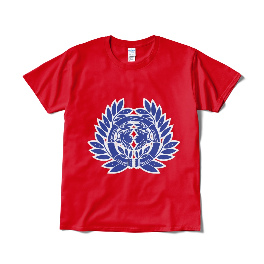 戦国武将 伊達政宗 竹に雀 赤蒼Tシャツ