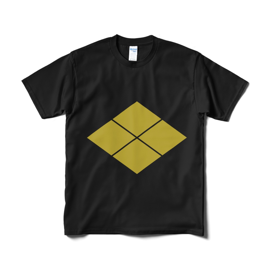 戦国武将 武田信玄 武田菱 黒金Tシャツ