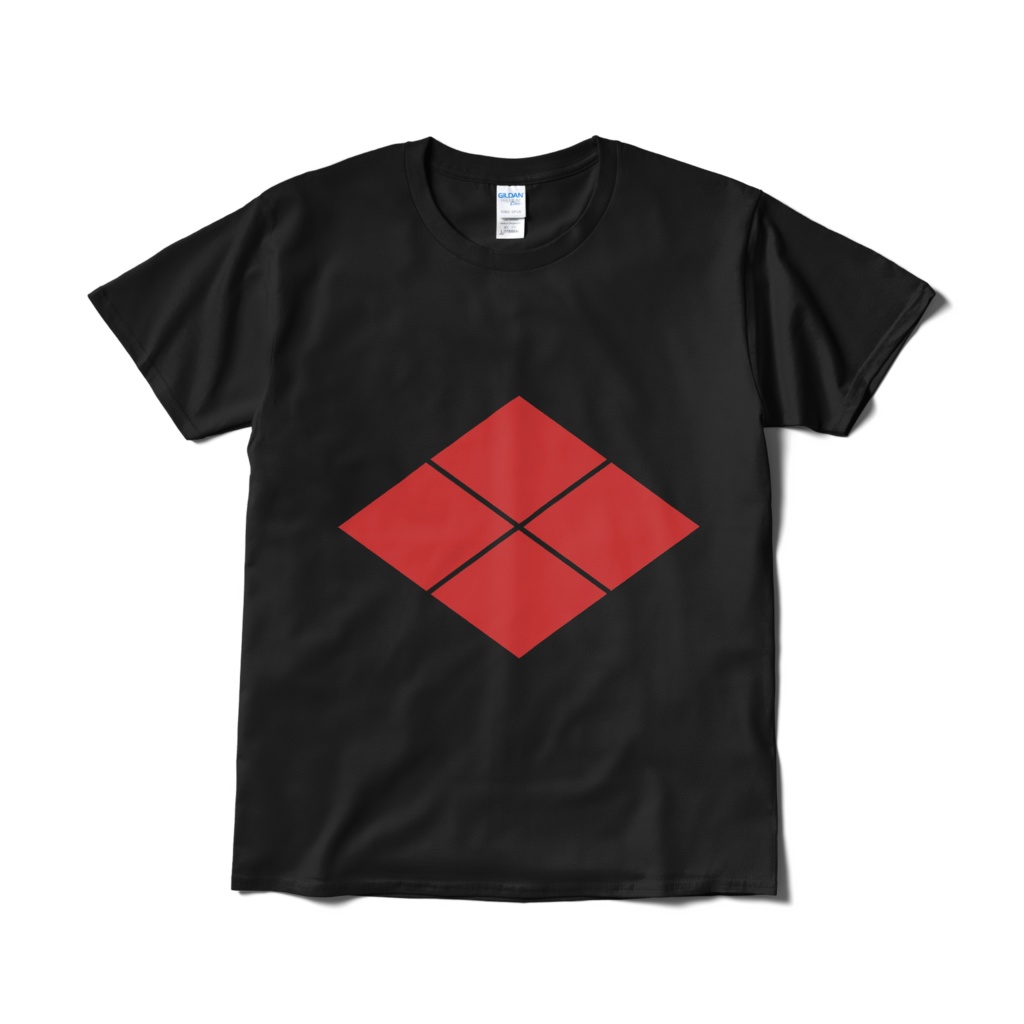 戦国武将 武田信玄 武田菱 黒赤Tシャツ