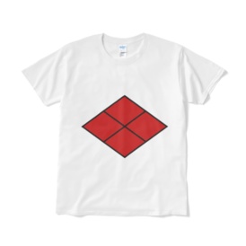 戦国武将 武田信玄 武田菱 白赤Tシャツ