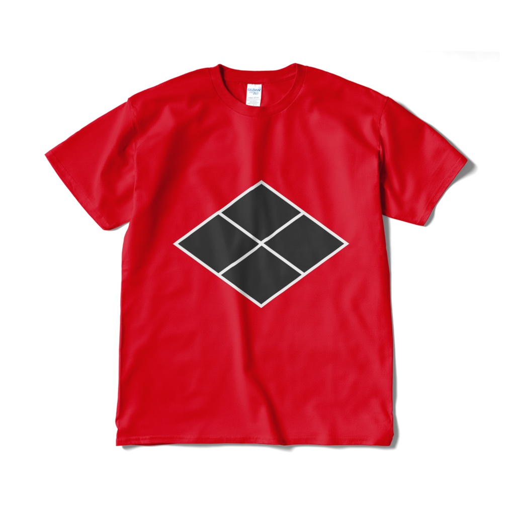 戦国武将 武田信玄 武田菱 赤黒Tシャツ