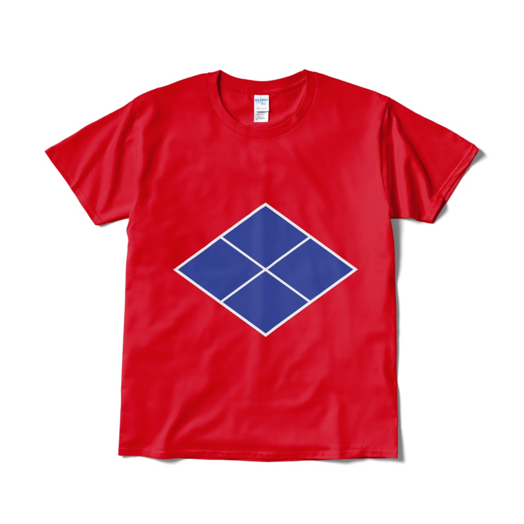 戦国武将 武田信玄 武田菱 赤青Tシャツ