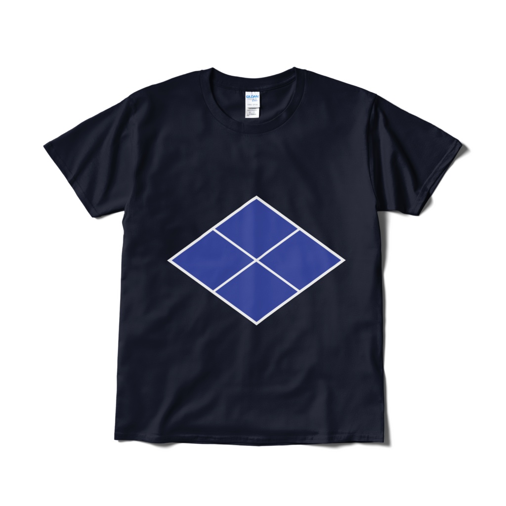 戦国武将 武田信玄 武田菱 紺青Tシャツ