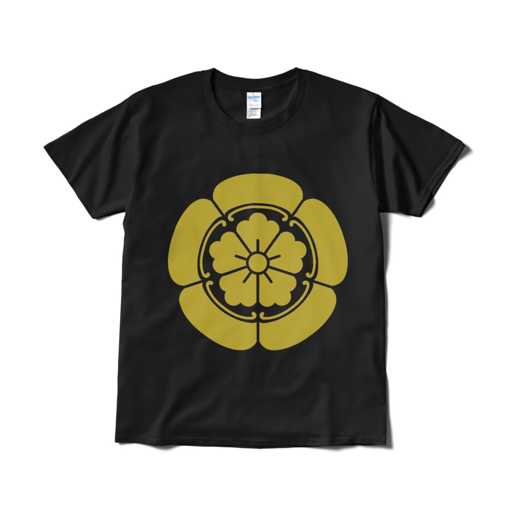 戦国武将 織田信長 織田木瓜 黒金Tシャツ