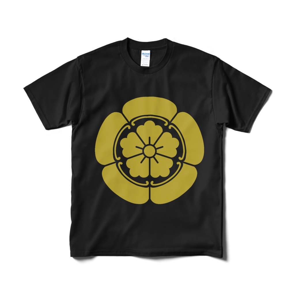 戦国武将 織田信長 織田木瓜 黒金Tシャツ
