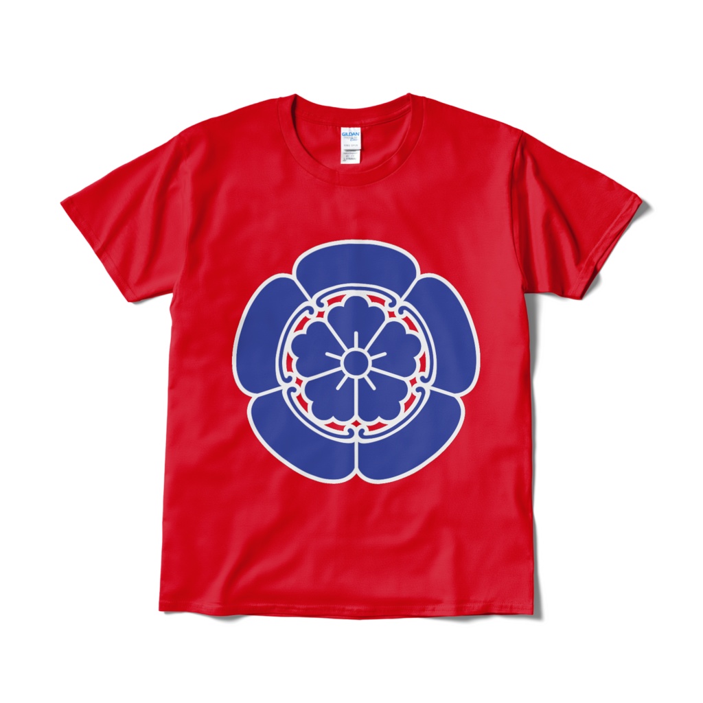 戦国武将 織田信長 織田木瓜 赤青Tシャツ