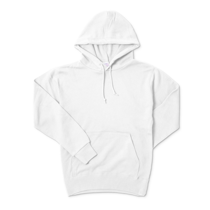 直江兼続 家紋 三つ盛亀甲に花菱 パーカー 白に赤