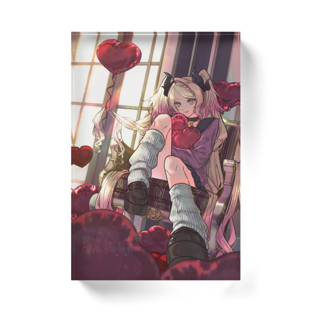 ギャル悪魔❤バレンタインアクリルブロック❤