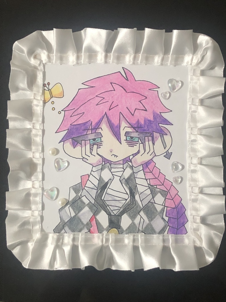 手描き色紙