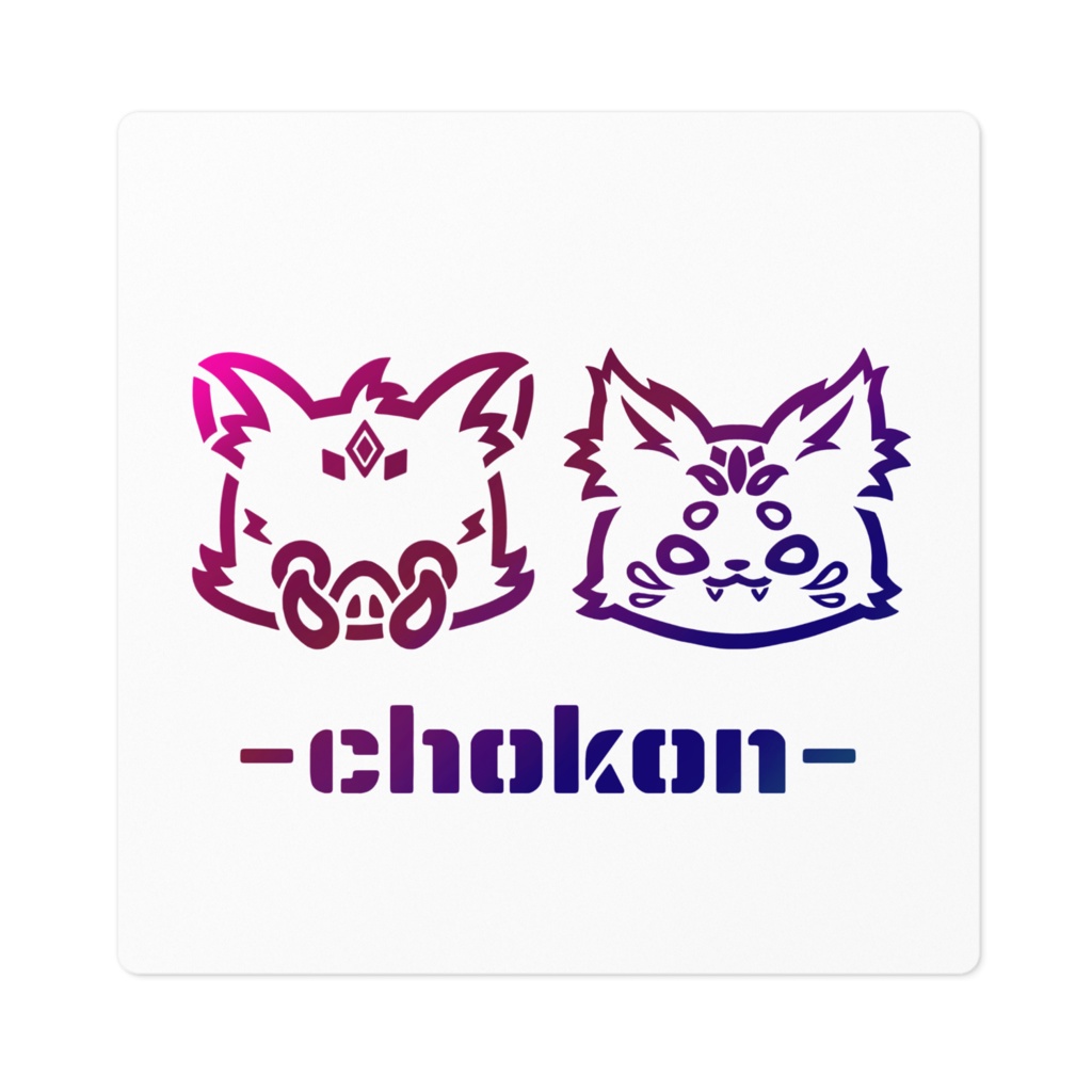 猪狐ロゴステッカー