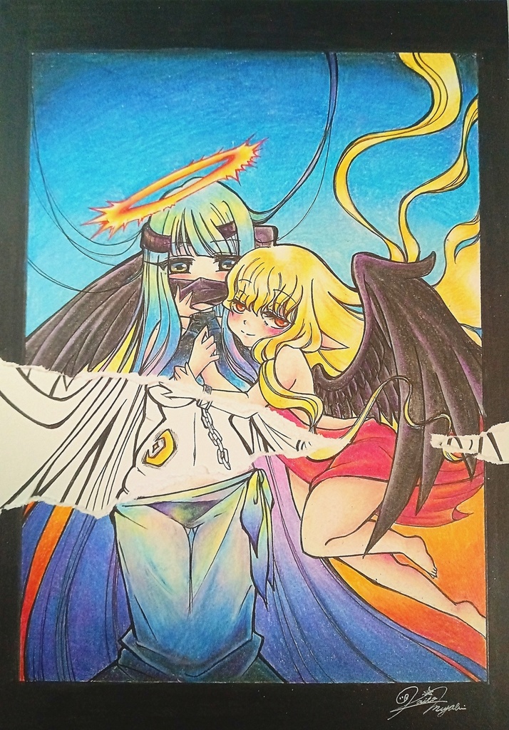 アナログイラスト原画　「113見え隠れする欲望」