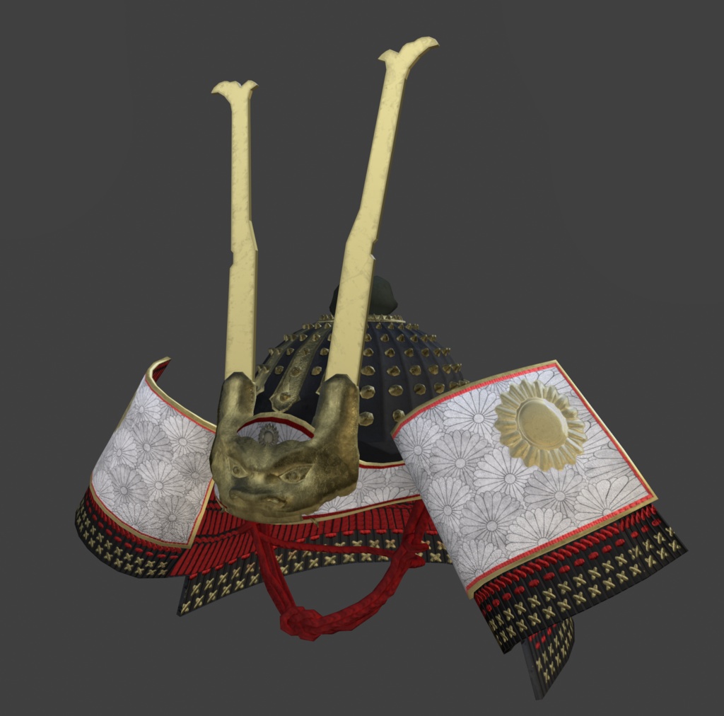 C00アバター3Dモデル 大鎧