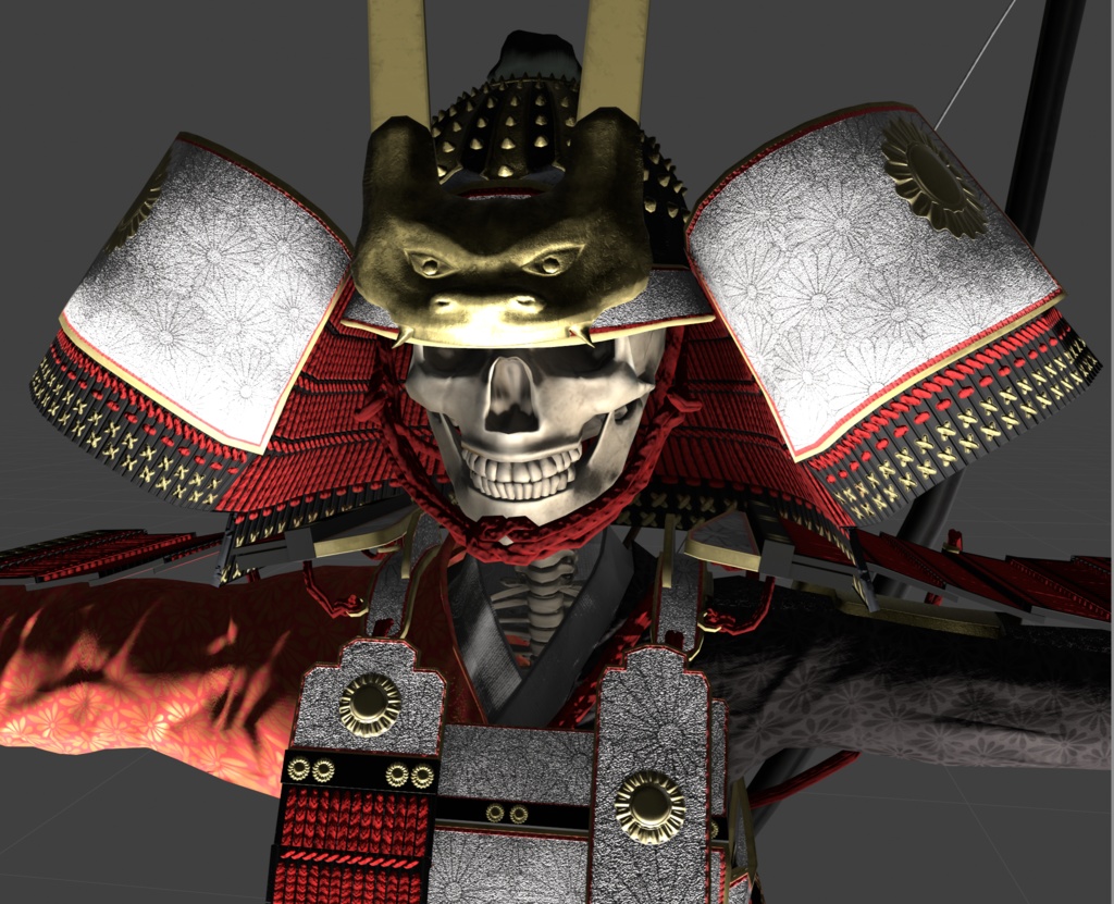 C00アバター3Dモデル 大鎧