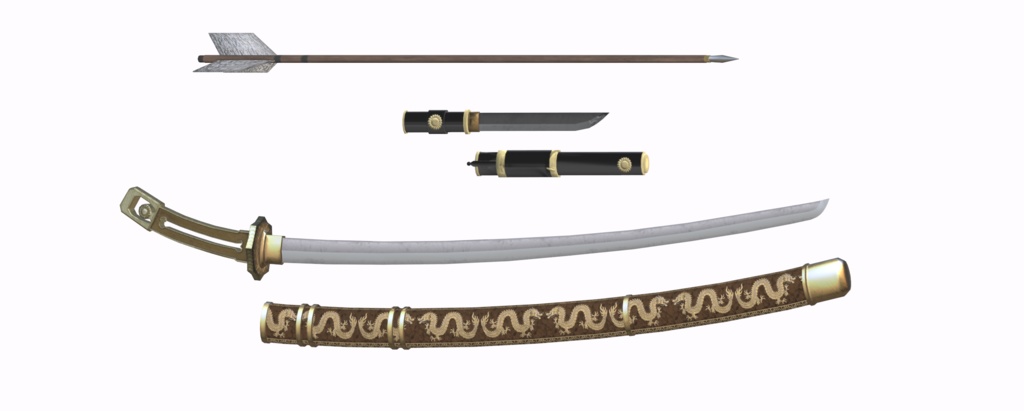 C00アバター3Dモデル 大鎧