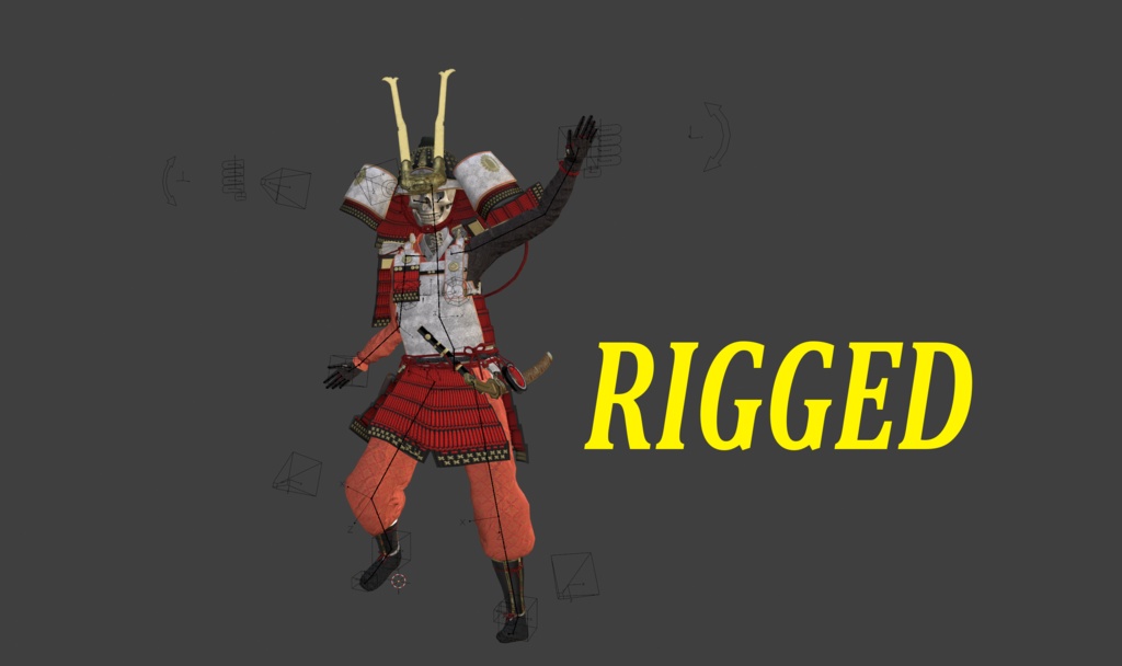 C00アバター3Dモデル 大鎧