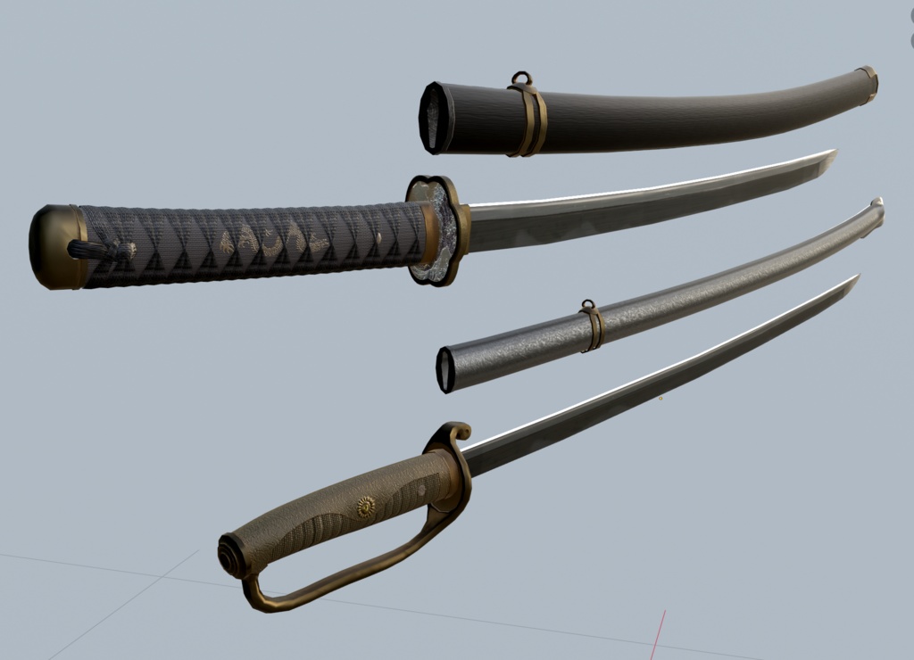 C00アバター3Dモデル 軍服