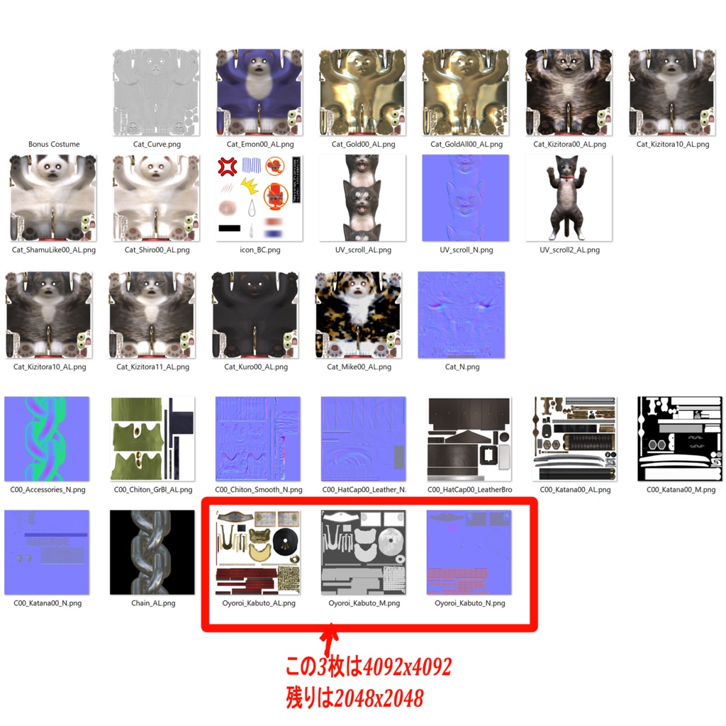 ヒューマノイド型子猫3Dモデル