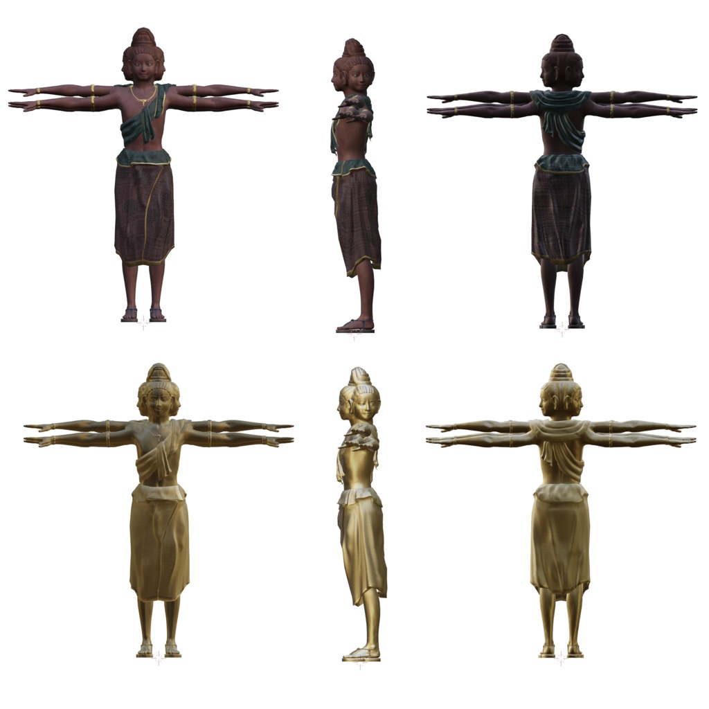 阿修羅3Dモデル