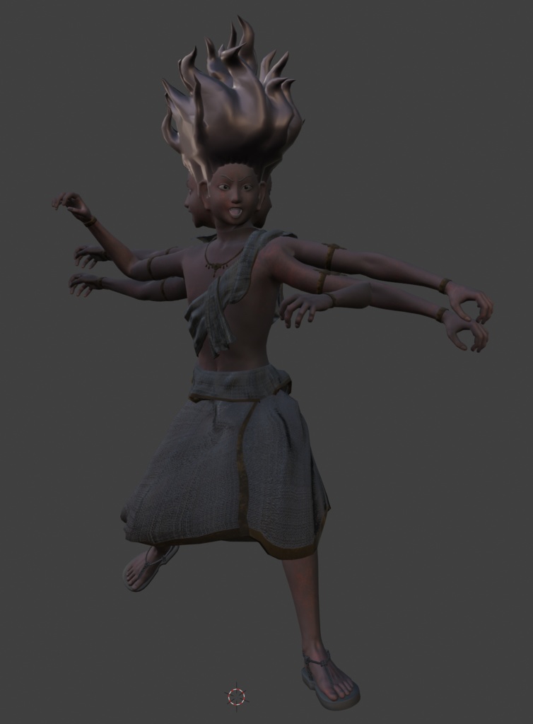 阿修羅3Dモデル