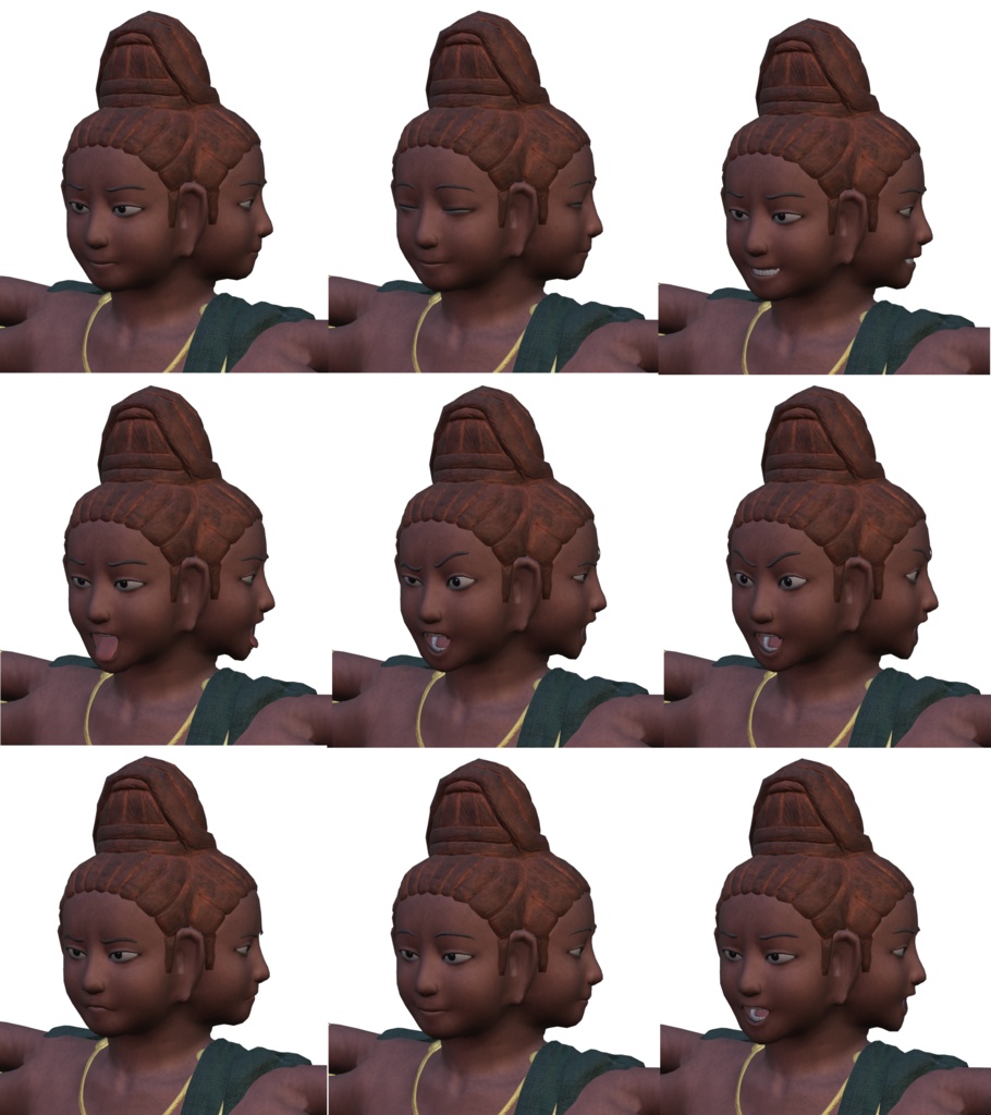 阿修羅3Dモデル