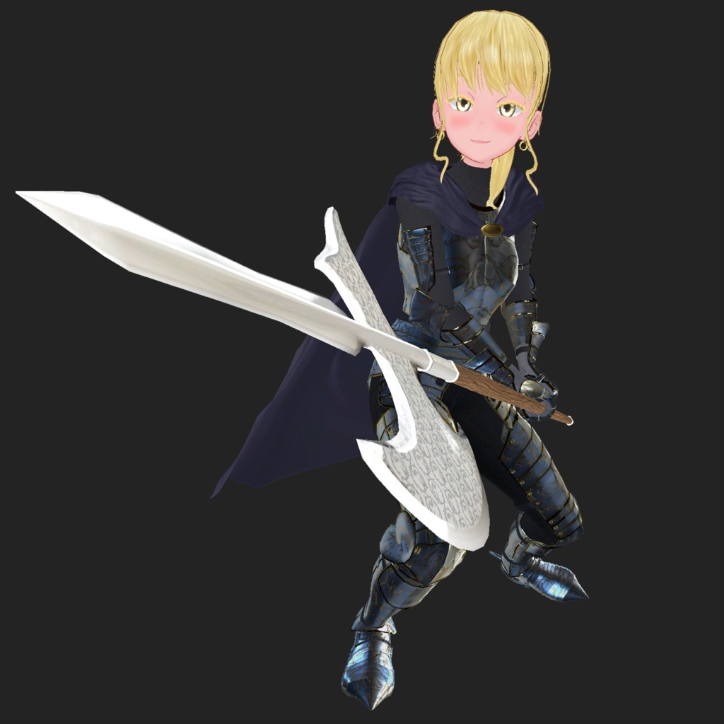 C02 キャラクターと服装セット 3Dモデル(甲冑)