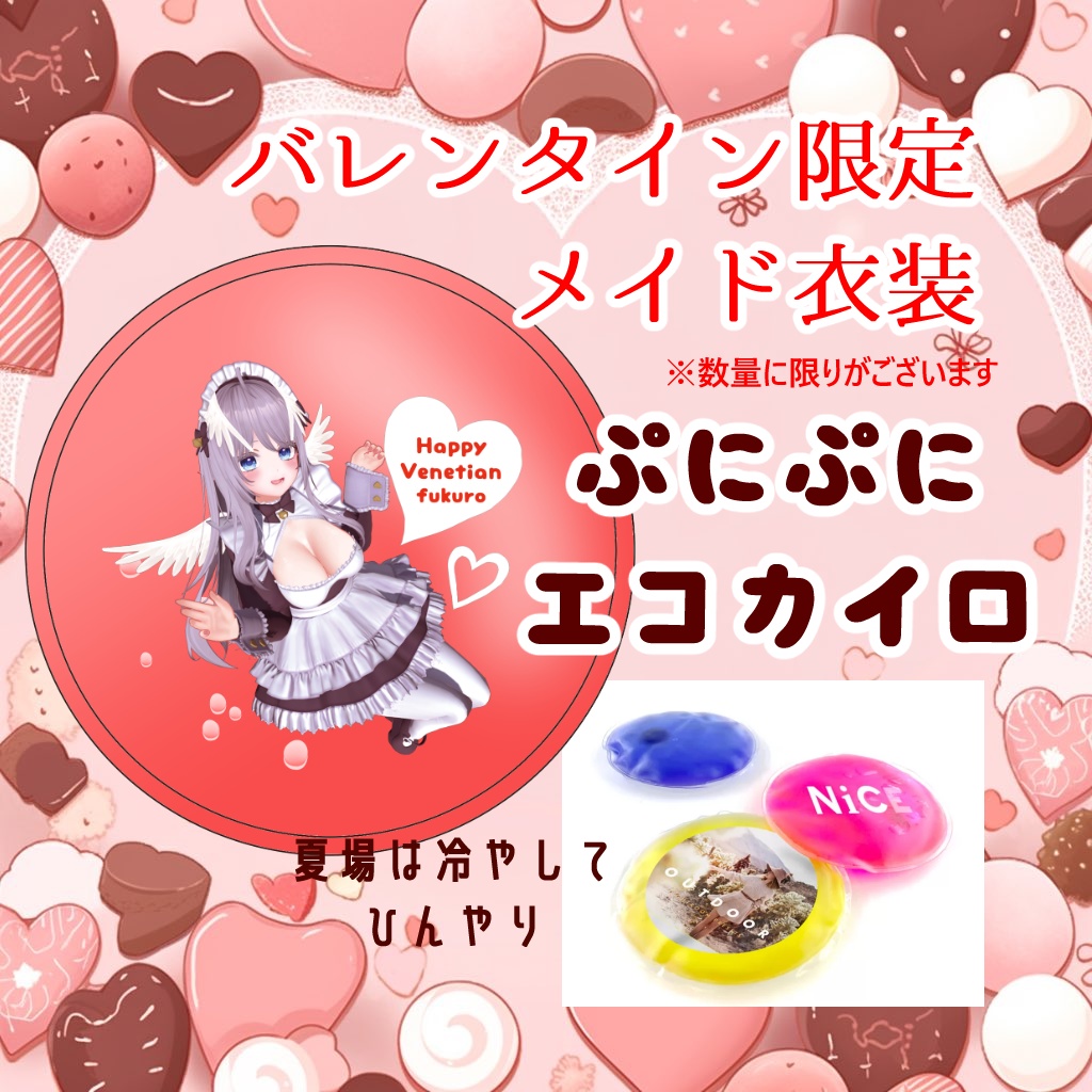 【ラスト１点】繰り返し使えるぷにぷにエコカイロ【2025バレンタイン記念】