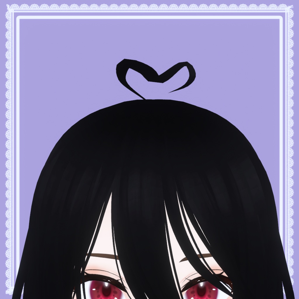 【VRoid】Heart Hair Ahoge