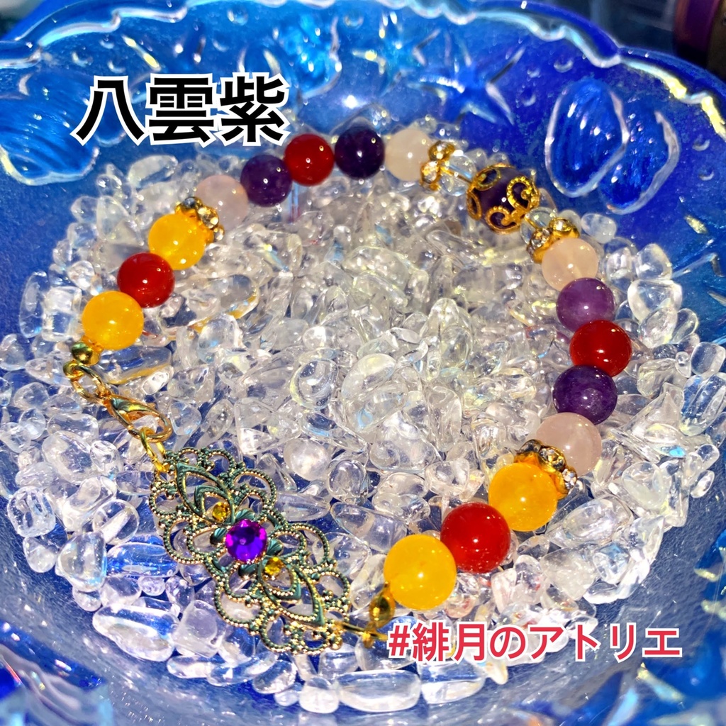 【東方Project】パワーストーンブレスレット【ハンドメイド】…霊夢&魔理沙~東方萃夢想