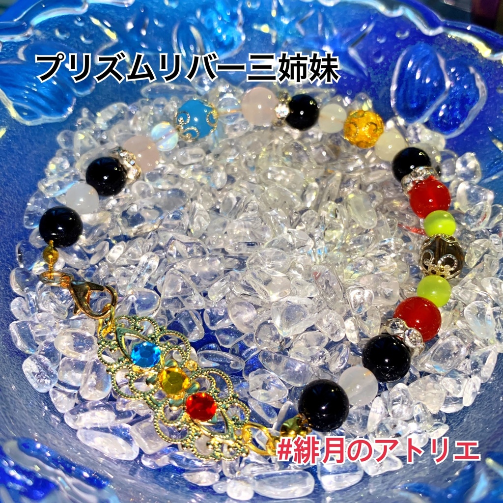 【東方Project】パワーストーンブレスレット【ハンドメイド】…霊夢&魔理沙~東方萃夢想