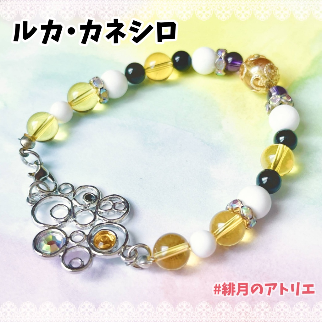 【にじさんじ】パワーストーンブレスレット【非公式ハンドメイド】…ID・KR・EN