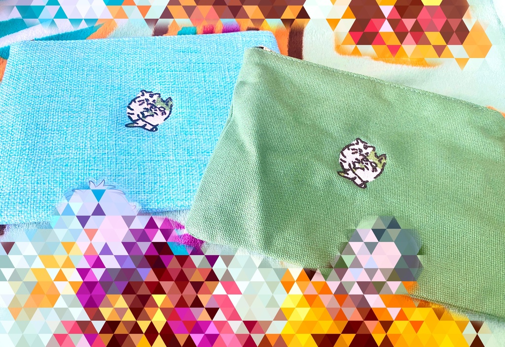 維敬(にゃはどし)ポーチ