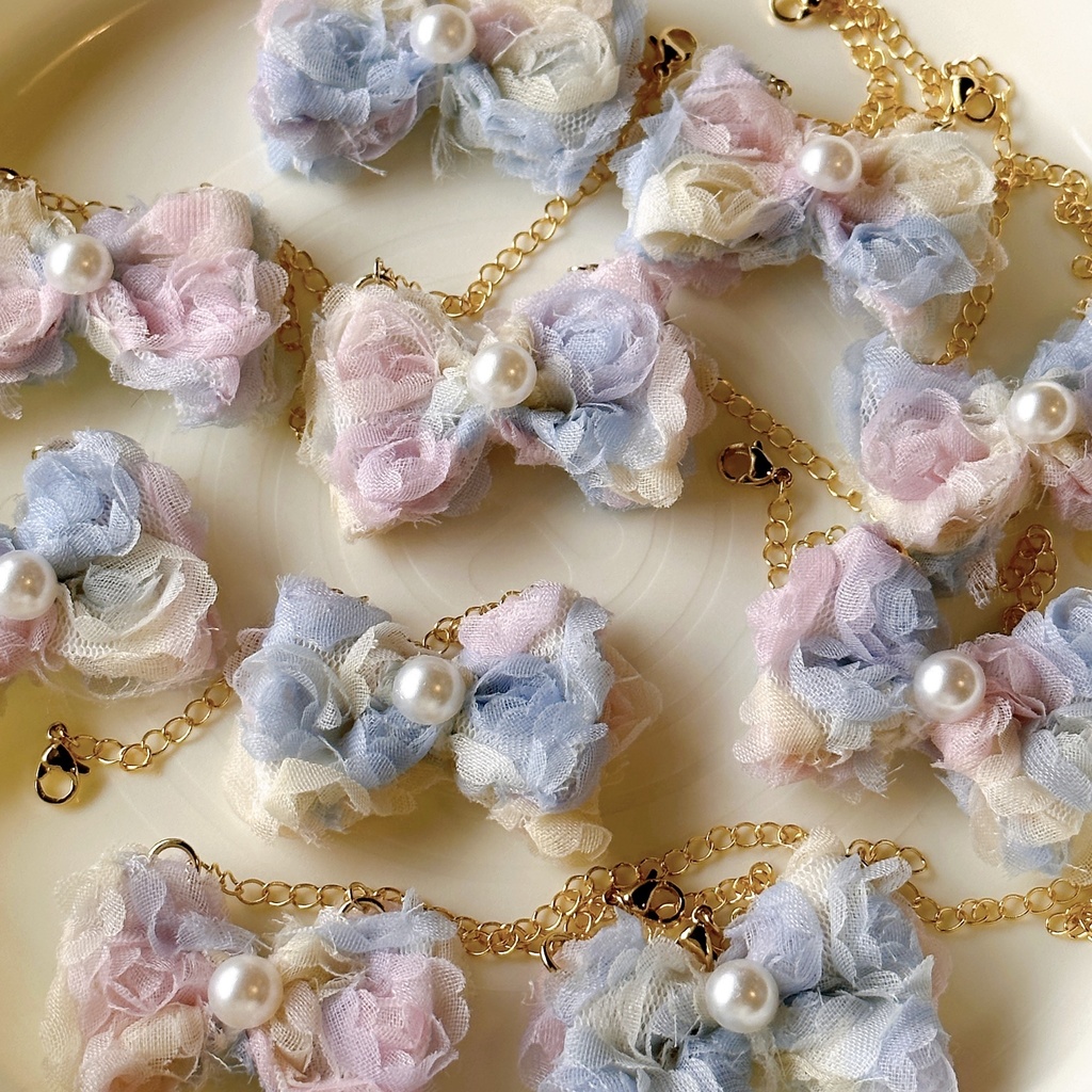 ダブルリボンブラウスセット/キラキラポシェット/リボンポシェット