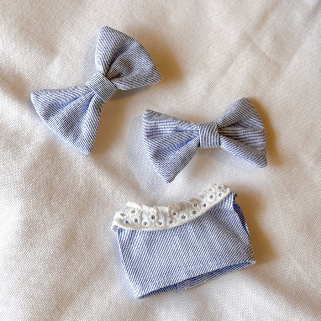 ダブルリボンブラウスセット/キラキラポシェット/リボンポシェット