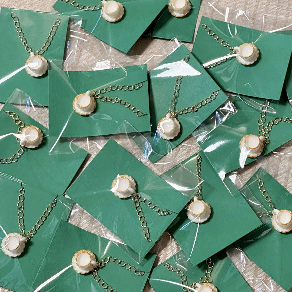 タータンチェックベレー帽/ケープ/かごポシェット