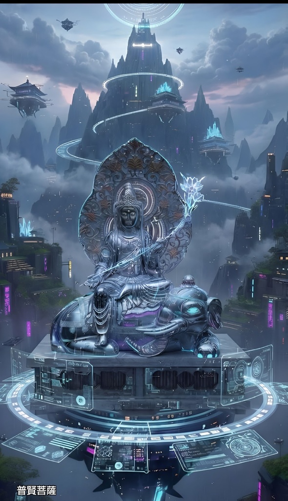 デジタル本尊「普賢菩薩」4K