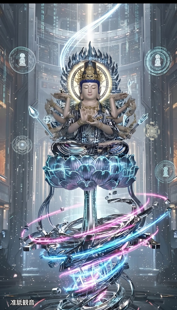 デジタル本尊「准胝観音」4K