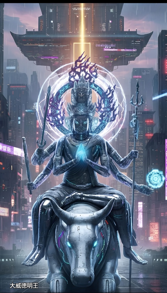 デジタル本尊「大威徳明王」4K